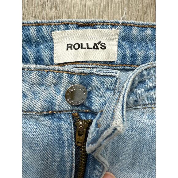 Rolla's Eastcoast Crop Flare, Women's size 27, Light Blue, Distressed - Picture 7 of 7